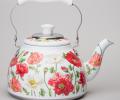 Чайник  "БЕЛЫЕ МАКИ", 1,0 л