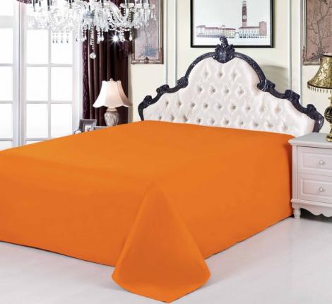 Простынь сатин терракотовая (PRC-08), 160x220