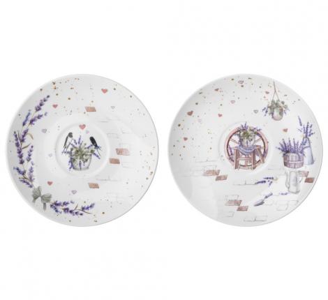 Чайный набор "ЛАВАНДОВЫЕ КОТЫ" на 6 персон, 12 предметов (275 мл)