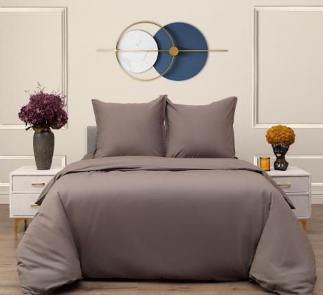 Постельное белье "Siberia" Сэнди (графит) Ранфорс, 2 спальный (70х70)