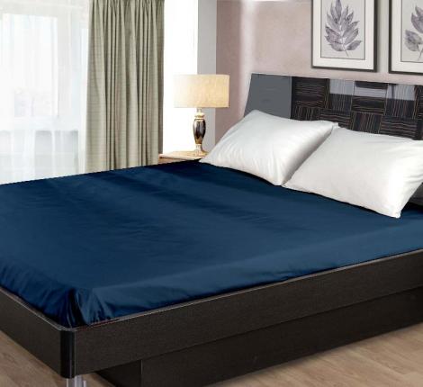 Простыня на резинке "Primavelle" Сатин 160х200, Синий