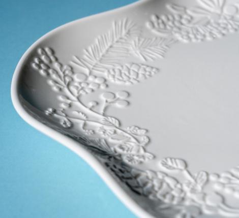 Набор фигурных закусочных тарелок 2 штуки "CELEBRATION", диаметр 20,5 см