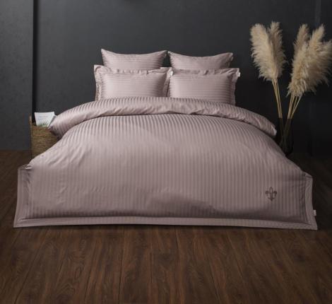 Постельное белье "Kazanov.A." Stripe Royal (пыльная роза) Страйп Сатин, Евро
