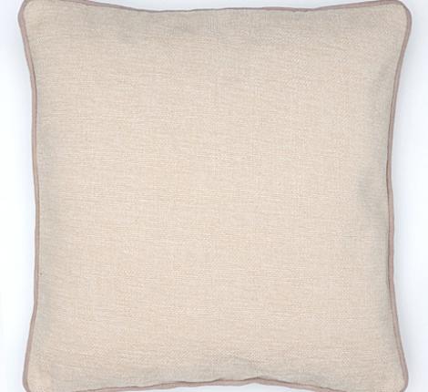 CALIDПодушка декоративная 40х40, кремовый (кант бежевый)