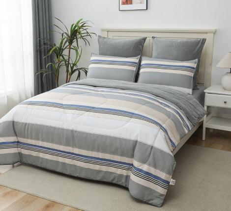 Постельное белье с одеялом "Sofi de Marko" Роберто №22 Велюр/Сатин, Евро