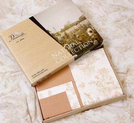 Постельное белье "Primavelle" Organic Cotton Malva Сатин, 2 спальный (70х70-2шт.) на резинке