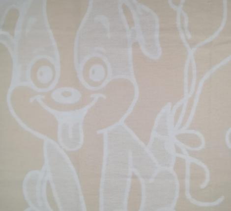 Одеяло Хлопок100% Cобачка бежевая, 100х140