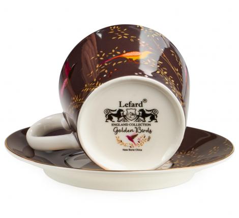 Чайная пара "GOLDEN BIRDS" 419-128, 220 мл