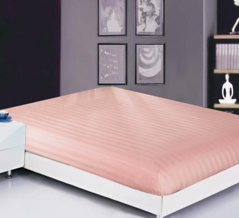 Простынь страйп-сатин на резинке (PRST-R-30), 200х200