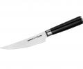 Нож кухонный &quot;Samura Mo-V&quot; малый мясницкий 155 мм, G-10 (с тату)