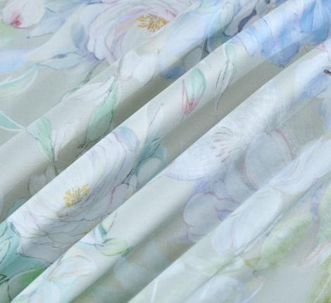 Постельное бельё "Asabella" 2392-6 Мако-Сатин, Евро