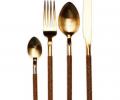 Набор столовых приборов "NOHC" MAT GOLD PLATED 19 на 6 персон, 24 предмета