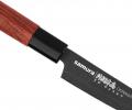 Нож кухонный &quot;Samura OKINAWA&quot; для нарезки, слайсер Tanto 230 мм с галтовкой, палисандр (с тату)