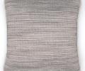 Подушка декоративная "BRUMA" 40х40, серо-белая полоска (кант в елочку)