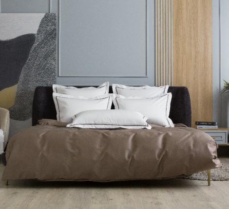 Наволочка с широкой отделкой "ALPINE BROWNIE ALLURE GRASS" Мако-Сатин, 50х70 (2шт)