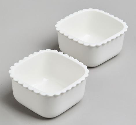 Набор икорниц с крышками 2 шт. "PEARL" КВАДРАТ, 200 мл