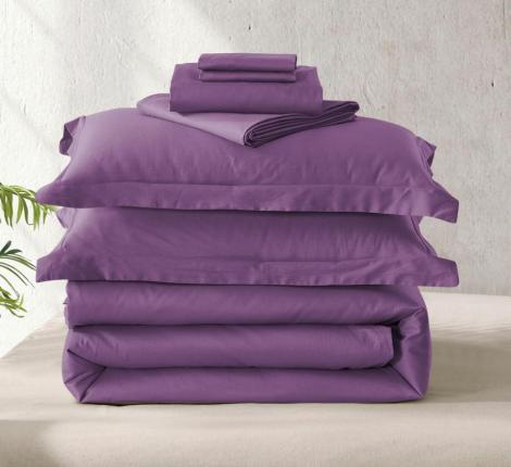 Постельное бельё "KARTEKS" Сатин однотонный SKO-031, Евро