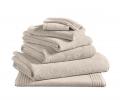 Полотенце махровое "Blanc des Vosges" UNI SABLE (бежевый-серый), 40х60
