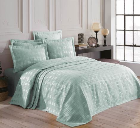 Гобеленовое покрывало "DO&CO" 240х260 (50x70-2 шт.) EKOSE, бмрюзовый