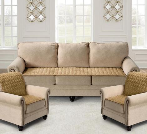 Накидка на кресло "Karteks 90х160 Соты, бежевый