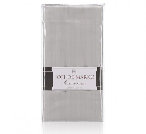 Наволочка "Sofi de Marko" Морган (серый) Страйп-Сатин, 70х70