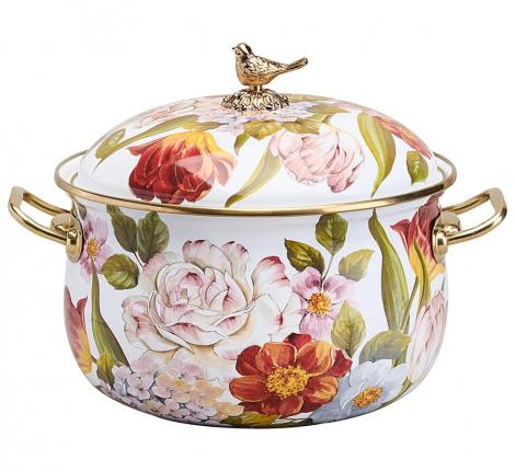 Кастрюля эмалированная с крышкой LEFARD "ФЛАНДРИЯ", 2,1 л