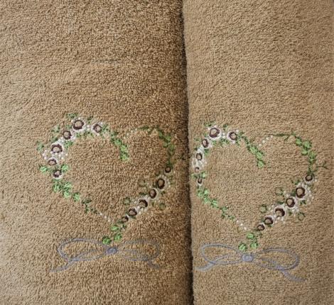 Набор махровых полотенец &quot;KARTREKS&quot; 2шт (50х90, 70х140) ROMANTIK 57.007