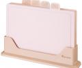 Набор из 4-х досок на подставке "AGNESS", розово-бежевый