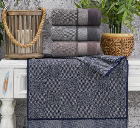 Набор махровых полотенец "DO&CO" Жаккард 70х140 (1/4 ) SWISS