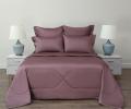 Постельное белье с одеялом "Sofi de Marko" Premium Mako (пурпурная дымка) Сатин ДеЛюкс, Евро