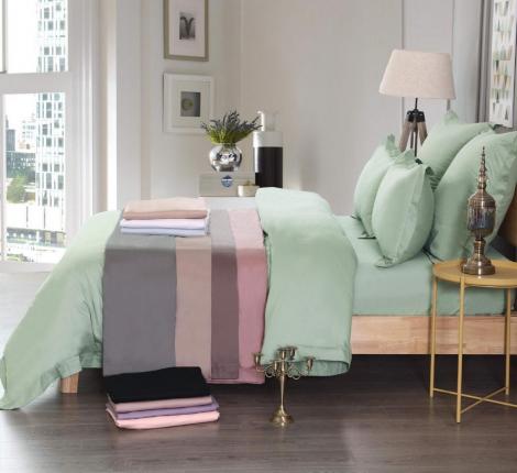 Простыня на резинке "Sofi de Marko" Марми (черная) Сатин, 160х200х30