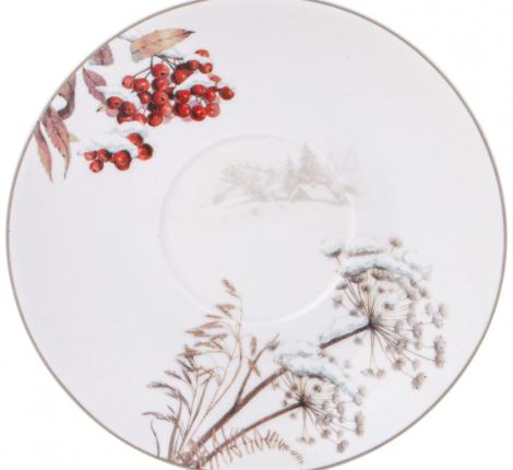 Чайный сервиз "ЛЕСНАЯ СКАЗКА" СНЕГИРИ на 6 персон, 14 персон