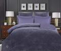 Постельное белье с одеялом "Kazanov.A." Lindor Premium (аметист платина) Велюр/Egypt Cotton, Евро
