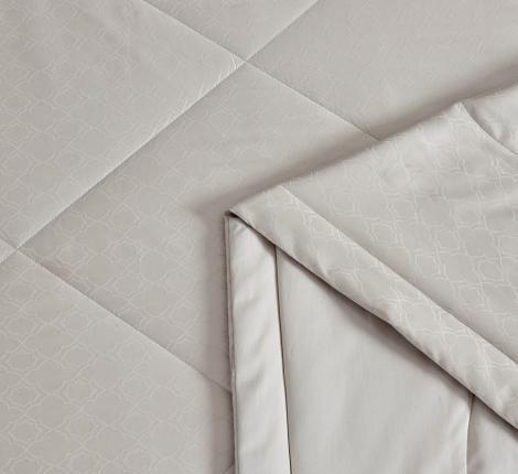 Постельное белье с одеялом "Asabella" 1185-2OSP Жаккард, Семейный