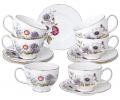 Чайный набор "BOUQUET" 590-639 на 6 персон, 12 предметов (280 мл)