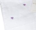 Полотенце микрокоттон Maison D'or &quot;LOVE&quot; 50х100, белый/фиолетовый