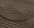Покрывало из вареного бархата "KARTEKS" 01, 240х260 (50х70-2 шт), коричневый