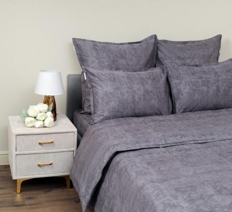 Постельное белье "Sofi de Marko" Стефани (антрацит) Сатин, 1,5 спальный