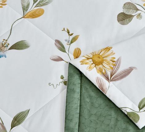 Постельное белье с одеялом "Asabella" 1868-OSPS Сатин ДеЛюкс, 1,5 спальный