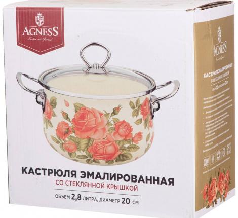 Кастрюля эмалированная с крышкой "СЕКРЕТНЫЕ ИНГРЕДИЕНТЫ", 2,8 л