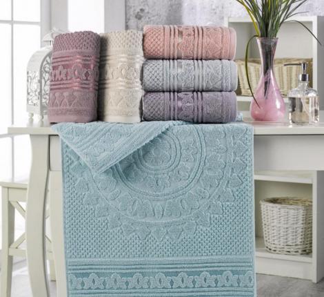 Набор махровых полотенец "PHILIPPUS" 70х140 (1/6 ) TREND COTTON (A086) KUVEL