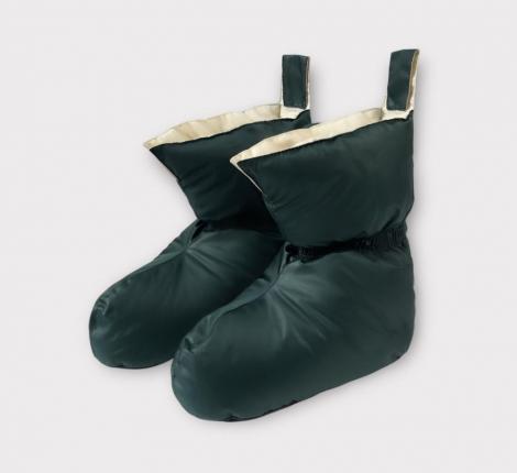 Сапожки-носочки пуховые "Comfort Socks Travel Grass" DARK GREEN, 40-45 р.