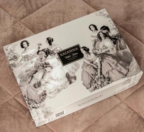 Постельное белье с одеялом "Kazanov.A." Альвина (мокачино) Велюр/Egypt Cotton, Семейный