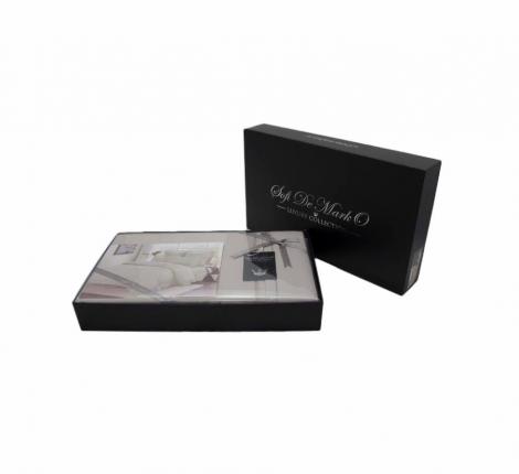 Постельное белье "Sofi de Marko" Изольда (кофе) Сатин ДеЛюкс, Евро