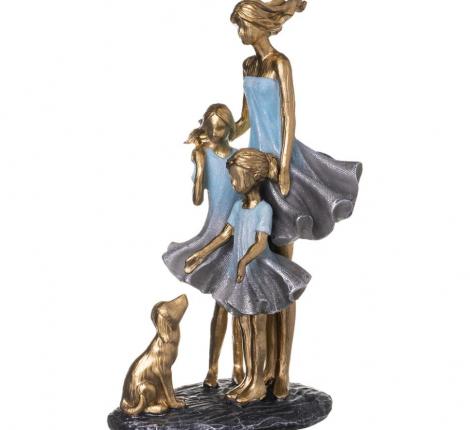 Статуэтка "МАМА С ДОЧКАМИ", 16*9,5*24 см