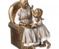 Статуэтка "БАБУШКА С ВНУЧКОЙ", 12,5*10,5*15,5 см