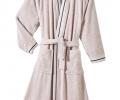 Халат махровый "Blanc des Vosges" PLAISANCE PERLE (светло-серый), XL