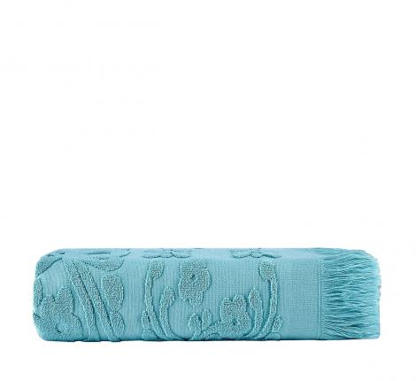 Полотенце махровое Arya с бахромой Isabel Soft 30X50, Аква