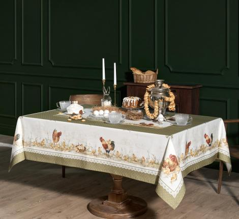 Скатерть с пропиткой "ЗОЛОТАЯ КУРОЧКА", 160х220 см