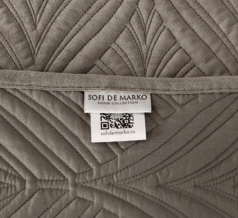 Покрывало "Sofi de Marko" Таира (пепел) Велюр, 240х260